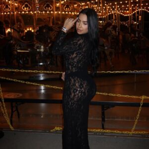 Black aura dress