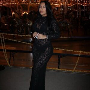Black aura dress